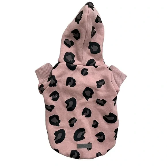 Huts and Bay Pink Leopard Spot Dog Sweatshirt for Toy Dog Breeds - Picture 2 of 3